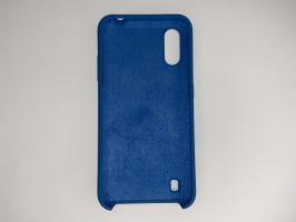 Чехол Silicone Cover для Samsung Galaxy A01, M01 синий_1