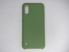 Чехол Silicone Cover для Samsung Galaxy A01, A015F (2019)/ M01, M015F (2020) мятно-зеленый_0