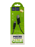 USB кабель HOCO X24 Piscec Charging Cable Type-C (L=1M) (черный)_0