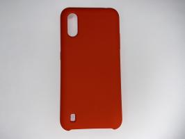 Чехол Silicone Cover для Samsung Galaxy A01, M01 красный_0