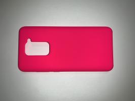 Чехол Silicone Cover для Xiaomi Redmi Note 9 (2020) ярко-розовый_1