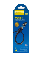 USB кабель HOCO X52 Sereno Magnetic Type-C, 1м, магнитный, PVC (черный)_0