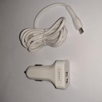 АЗУ Earldom ES-131M 2,1A 2USB Car Charger With Micro USB Cable (белое)_1