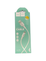 USB кабель HOCO X25 Soarer Type-C, 1м, PVC (белый)_0