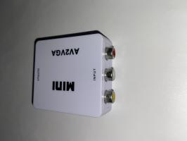 Адаптер Mini AV2VGA 1080p Converter to 3 rca (white)_1