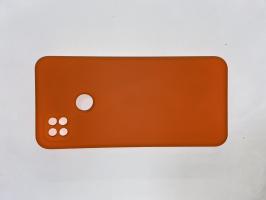 Чехол для Xiaomi Redmi 9C матовый силикон с вставкой внутри, персиковый_0