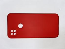Чехол для Xiaomi Redmi 9C матовый силикон с вставкой внутри, красный_0