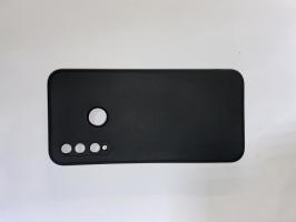 Чехол для Huawei Honor 10i (с отпечатком) матовый силикон с вставкой внутри, черный_0