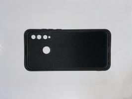 Чехол для Huawei Honor 10i (с отпечатком) матовый силикон с вставкой внутри, черный_1