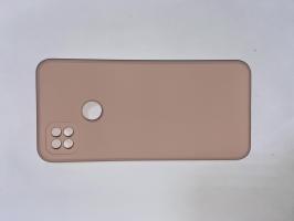 Чехол для Xiaomi Redmi 9C матовый силикон с вставкой внутри, розовый песок_0