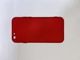 Чехол для iPhone 6, 6S Silicone Cover Slim, софт-тач, матовый, красный_0