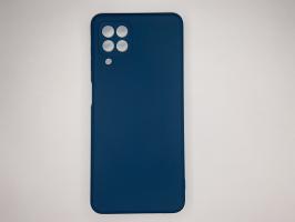 Чехол для Samsung Galaxy A22, A225F/ M32, M225F матовый силикон с вставкой внутри, синий_0