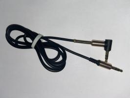 Аудиокабель Earldom ET-AUX21 3,5 mm M-M(L) Elbow AUX Cable 1 Meter (черный)_1