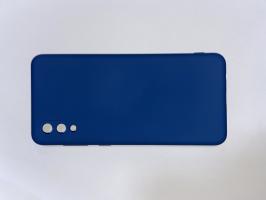 Чехол для Samsung Galaxy A02, A022F Silicone Cover Slim, софт-тач, матовый, синий_0