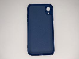 Чехол для iPhone XR Silicone Cover Slim, софт-тач, матовый, синий_1