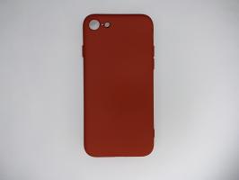 Чехол для iPhone SE 2020/ 8/ 7 Silicone Cover Slim, софт-тач, матовый, малиновый_0