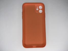 Чехол для iPhone 11 Silicone Cover Slim, софт-тач, матовый, персиковый_1