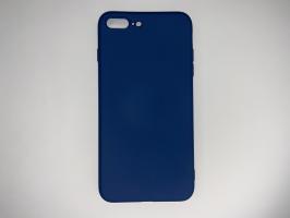 Чехол для iPhone 7 Plus, 8 Plus Silicone Cover Slim, софт-тач, матовый, синий_0