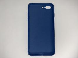 Чехол для iPhone 7 Plus, 8 Plus Silicone Cover Slim, софт-тач, матовый, синий_1