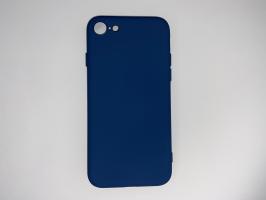 Чехол для iPhone SE 2020/ 8/ 7 Silicone Cover Slim, софт-тач, матовый, синий_0