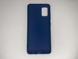 Чехол для Samsung Galaxy A51, A515F Silicone Cover Slim, софт-тач, матовый, синий_1
