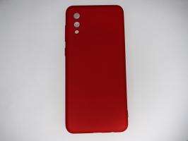 Чехол для Samsung Galaxy A02, A022F Silicone Cover Slim, софт-тач, матовый, красный_0