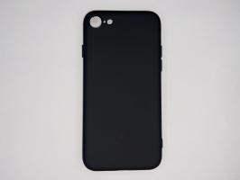 Чехол для iPhone SE 2020/ 8/ 7 Silicone Cover Slim, софт-тач, матовый, черный_0