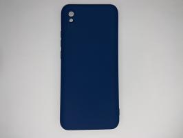 Чехол для Xiaomi Redmi 9A Silicone Cover Slim, софт-тач, матовый, синий_0