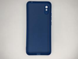 Чехол для Xiaomi Redmi 9A Silicone Cover Slim, софт-тач, матовый, синий_1