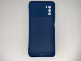 Чехол для Xiaomi POCO M3 Silicone Cover Slim, софт-тач, матовый, синий_1