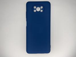 Чехол для Xiaomi POCO X3 NFC/ POCO X3 Pro Silicone Cover Slim, софт-тач, матовый, синий_0