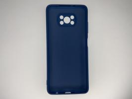 Чехол для Xiaomi POCO X3 NFC/ POCO X3 Pro Silicone Cover Slim, софт-тач, матовый, синий_1