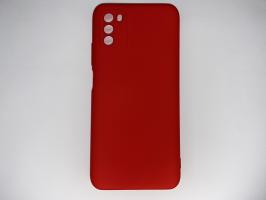 Чехол для Xiaomi POCO M3 Silicone Cover Slim, софт-тач, матовый, красный_0