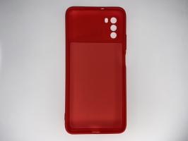 Чехол для Xiaomi POCO M3 Silicone Cover Slim, софт-тач, матовый, красный_1