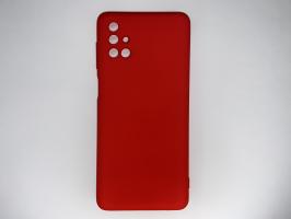 Чехол для Samsung Galaxy M51, M515F Silicone Cover Slim, софт-тач, матовый, красный_0