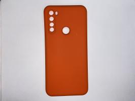 Чехол для Xiaomi Redmi Note 8T матовый силикон с вставкой внутри, персиковый_0