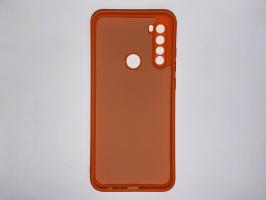 Чехол для Xiaomi Redmi Note 8T матовый силикон с вставкой внутри, персиковый_1