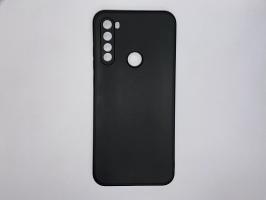 Чехол для Xiaomi Redmi Note 8T матовый силикон с вставкой внутри, черный_0