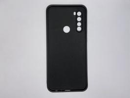Чехол для Xiaomi Redmi Note 8T матовый силикон с вставкой внутри, черный_1