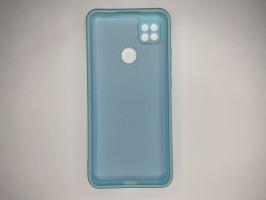 Чехол для Xiaomi Redmi 9C матовый силикон с вставкой внутри, голубой_1