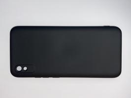 Чехол для Xiaomi Redmi 9A Silicone Cover Slim, софт-тач, матовый, черный_0