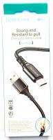 USB кабель BOROFONE BX54 Ultra Bright MicroUSB, 1м, 2.4A, нейлон (черный)_0